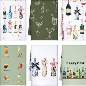 6 pc Bar Towels for Bar Cookouts Outdoor Grilling Home Patio